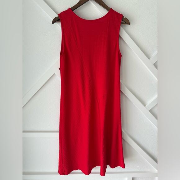 Soft Surrounding Red Auana Tank Dress Pima Cotton Size Medium - Picture 5 of 7